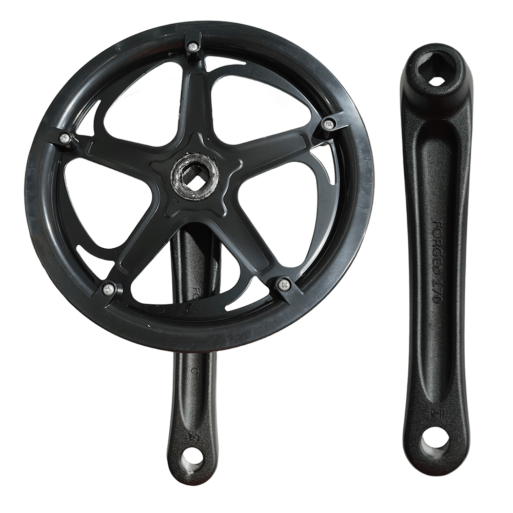 Jansno电动车配件,包含链条臂和护罩的自行车曲柄套装,适用于电动自行车。