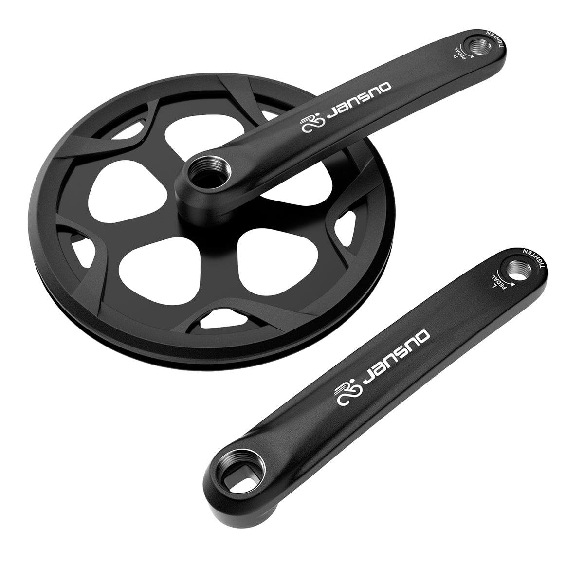 Bicycle Crankset with Chain Guard