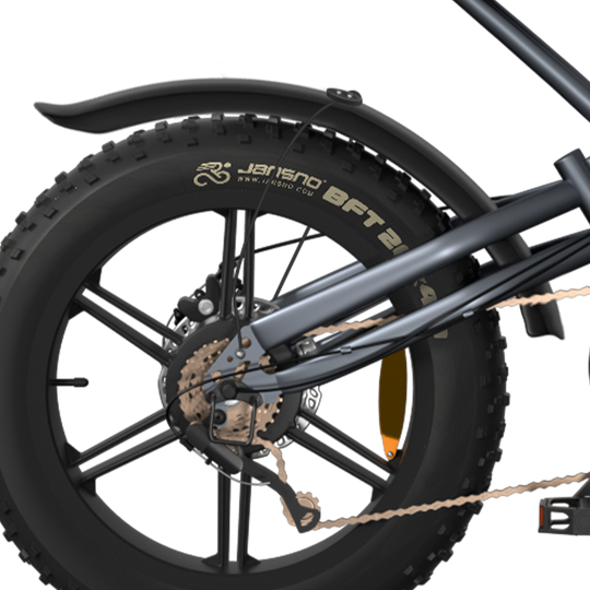 Rear wheel mudguard for jansno x50 ebikes