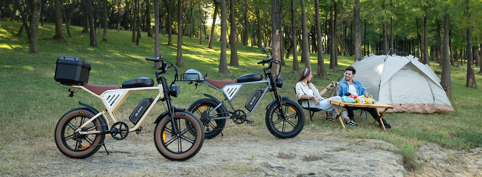 Jansno X70 is the first choice for couples camping as an electric bicycle for pc