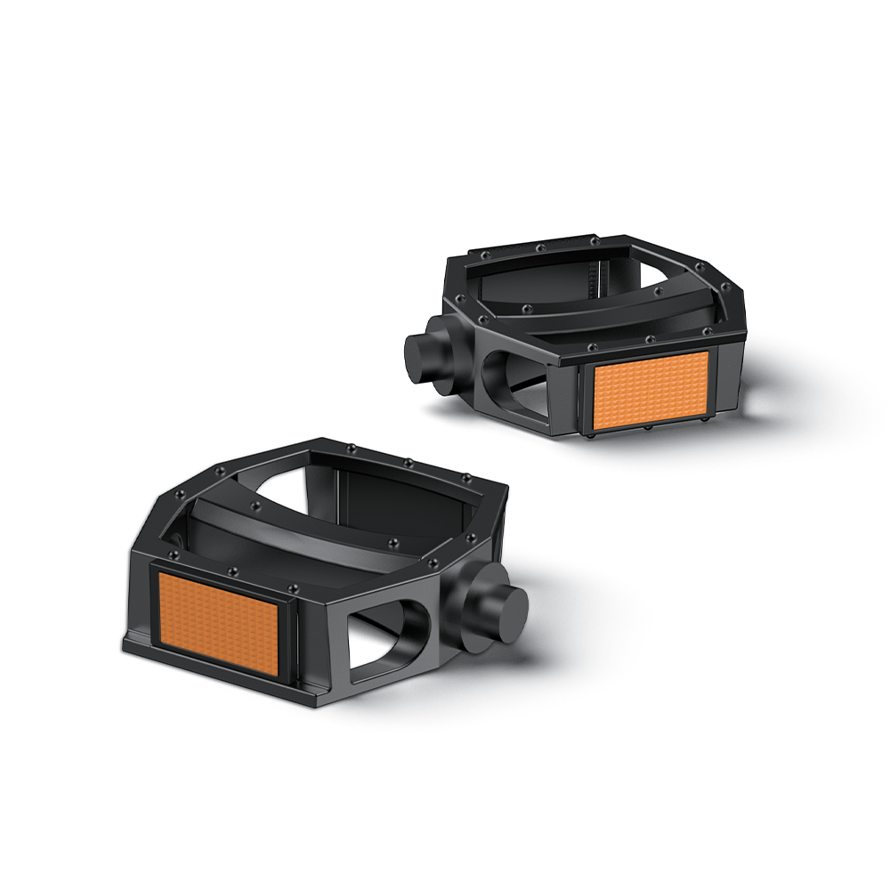 Jansno电动自行车配件,适用于X50、X60、X70和X90款电动自行车的脚踏板套装,黑色金属材质。