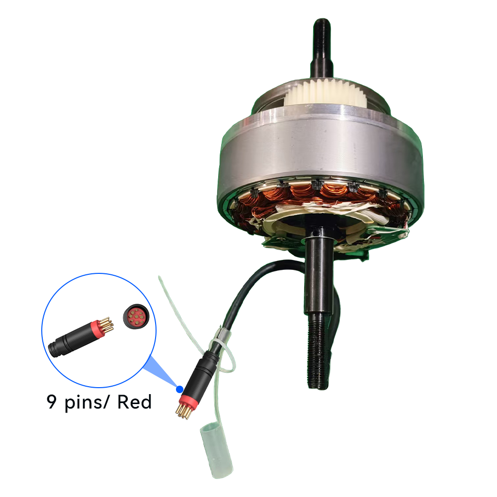 New model of red 9-pin terminal block motor core