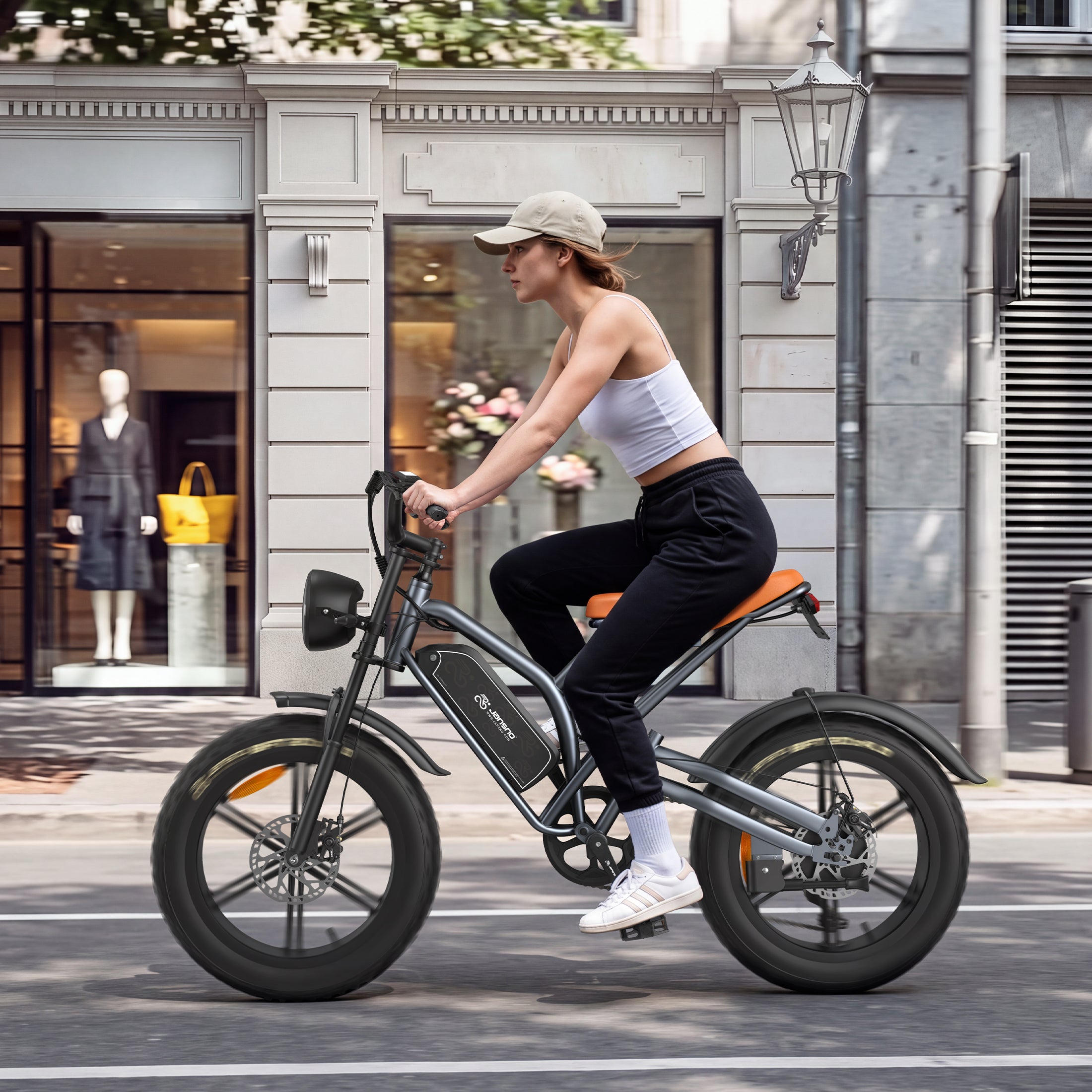 JANSNO X50 Fat Tire Electric Bike for Adults,NFC Display