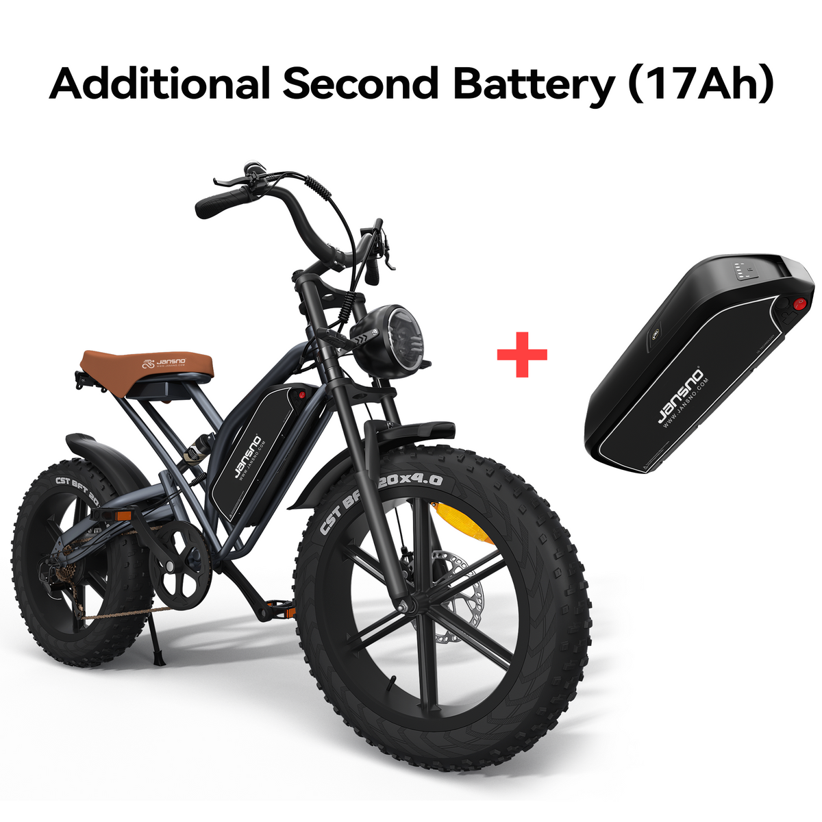 jansno x50 ebikes plus 17Ah battery