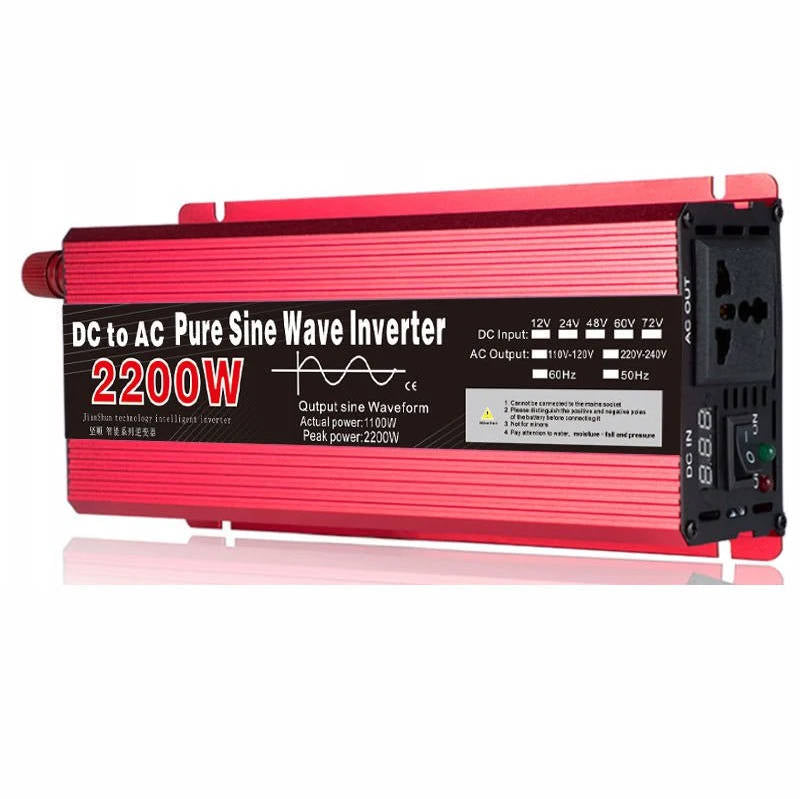 Onduleur à onde sinusoïdale pure 1000W/3000W pour les vélos électriques de la série Jansno X80