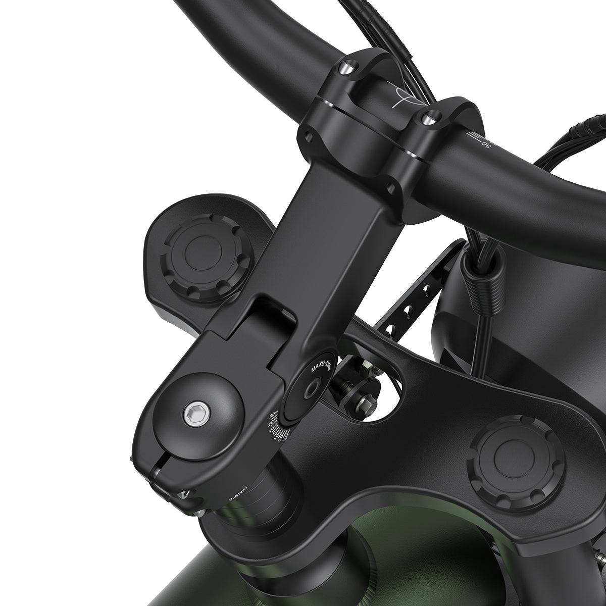 Jansno品牌电动自行车配件，前叉与车把连接的垂直杠杆，适用于X90型号，结构坚固耐用。