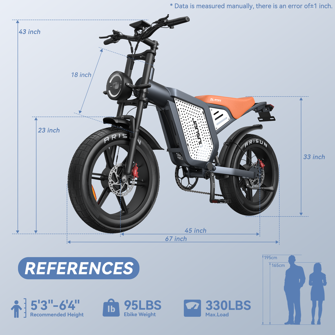 JANSNO X60 Electric Bike Dual Motor All-Wheel Drive