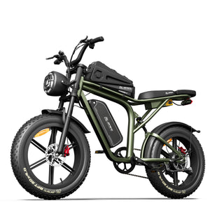 Jansno X80 – All-Terrain Sports E-Bike with Storage Bag, Supports 2 Riders