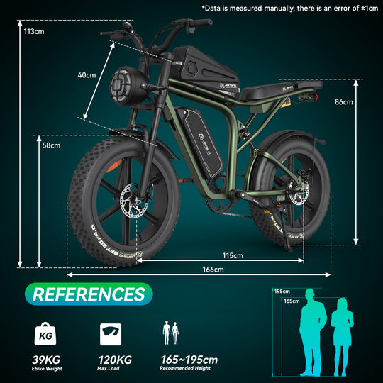 Jansno X80 – All-Terrain Sports E-Bike with Storage Bag, Supports 2 Riders