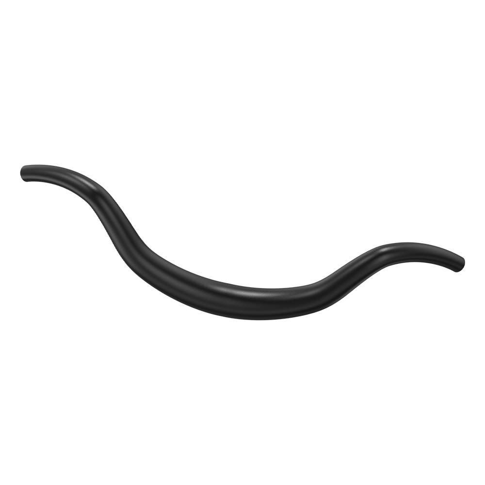 Jansno electric bike handlebar, durable black metal E-bike accessory compatible with Jansno models, provides comfortable steering.