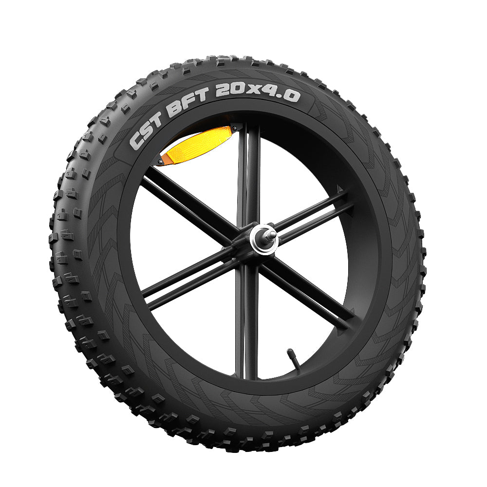 Jansno X70 black 20x4.0 front wheels