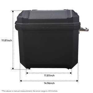 The side view of the rear cargo box size for jansno x60